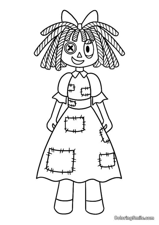 Ragata aus dem erstaunlichen Digitalen Kreis - Ausmalbild