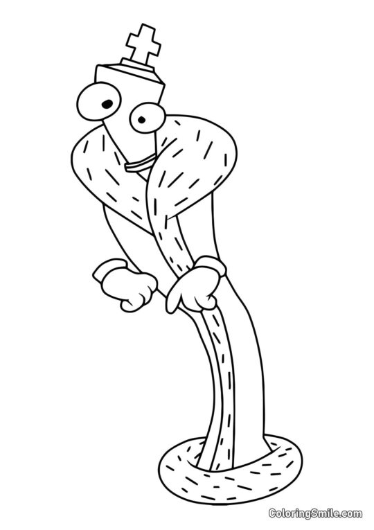 Chudakovaty Koralle - Ausmalbild