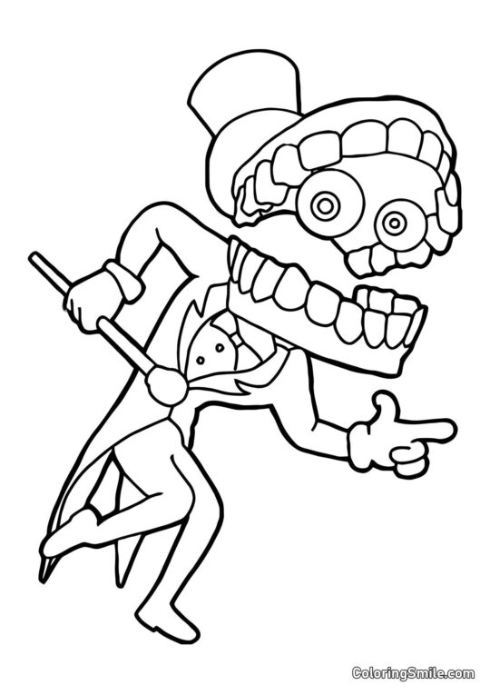 Anfänger des Keyn-Manege - Ausmalbild