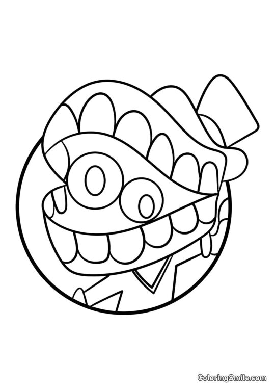 Porträt von Keyn - Ausmalbild