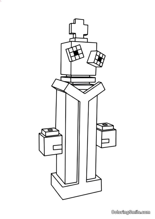 Koralle im Maynkraft-Stil - Ausmalbild