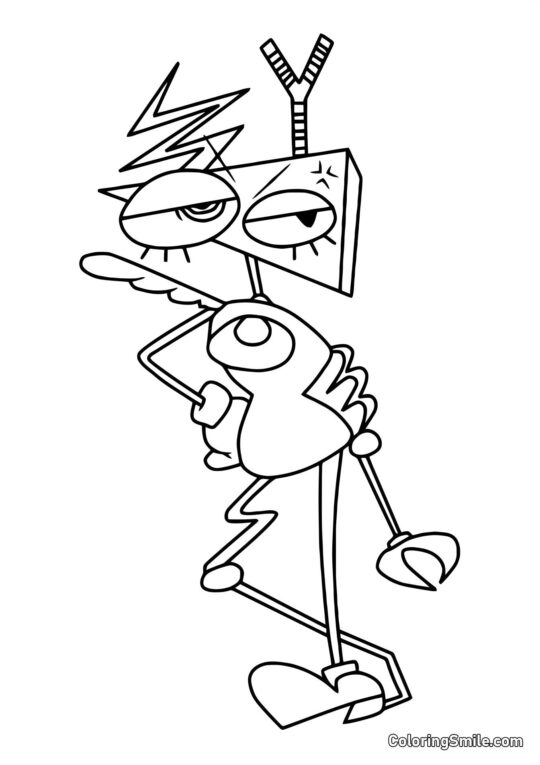 Unerträglicher Zubl - Ausmalbild