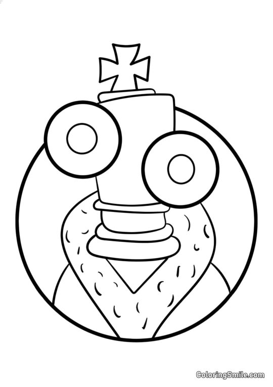 Porträt von Koralle - Ausmalbild