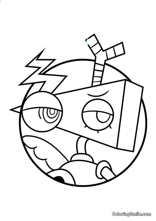 Porträt von Zubl - Ausmalbild