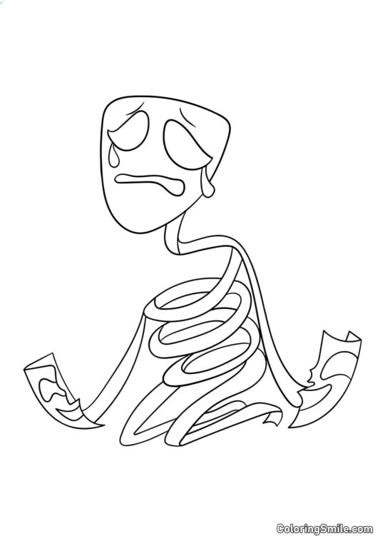 Zaplakannaya Gangl - Ausmalbild