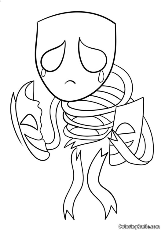 Neschastnaya Gangl - Ausmalbild