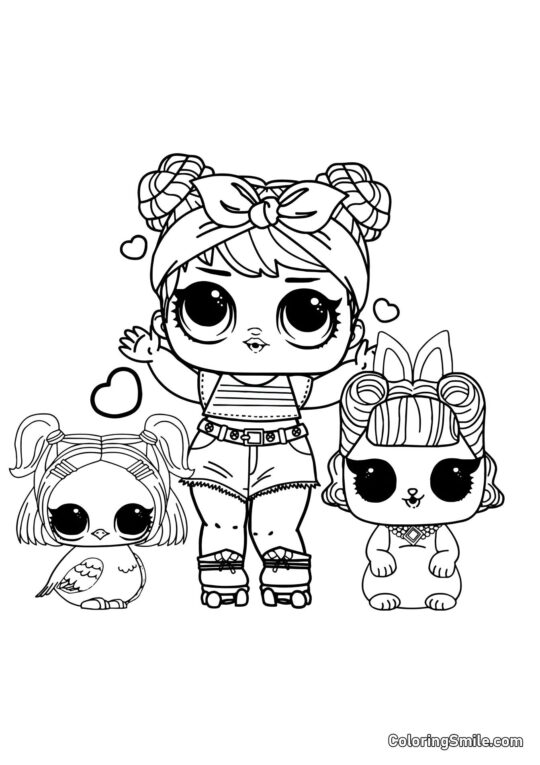 LOL Haustierpuppen - Ausmalbild