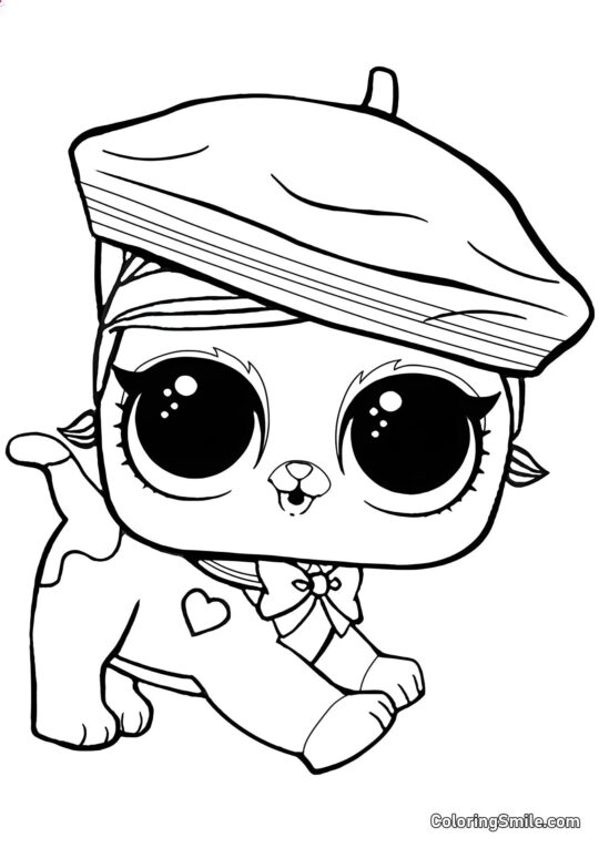 LOL fröhliches Haustier Flauschig - Ausmalbild