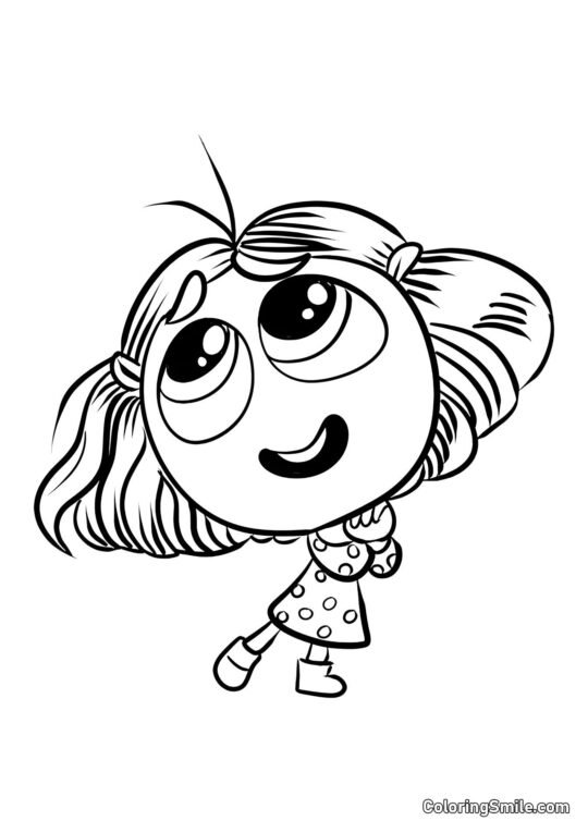 Emotion Neid aus Alles steht Kopf 2 - Ausmalbild