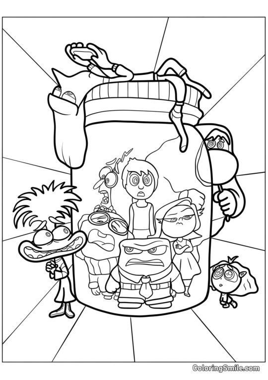 Neue Emotionen stecken die alten ein - Ausmalbild