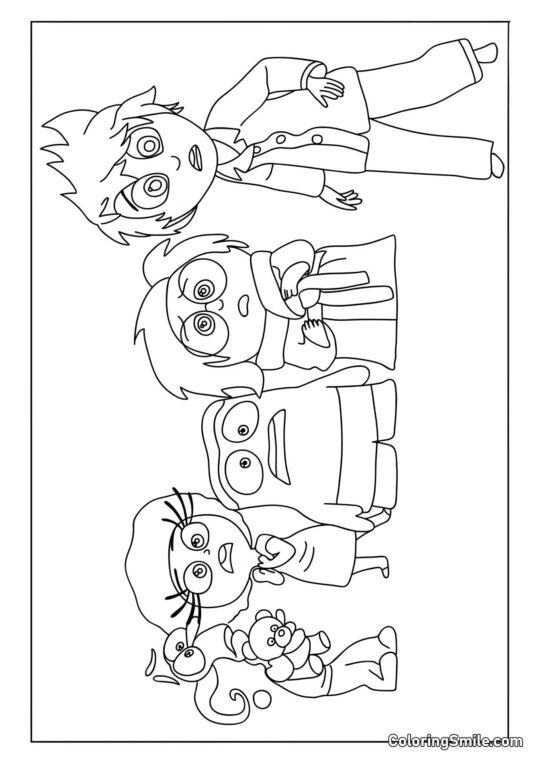 Emotionen Riley wacht erschrocken auf - Ausmalbild