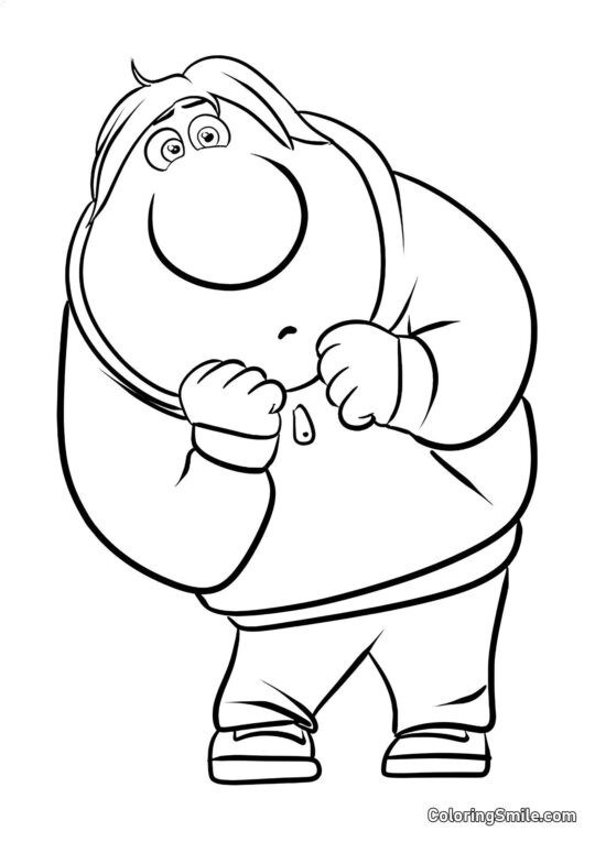 Emotion Scham in voller Blüte - Ausmalbild