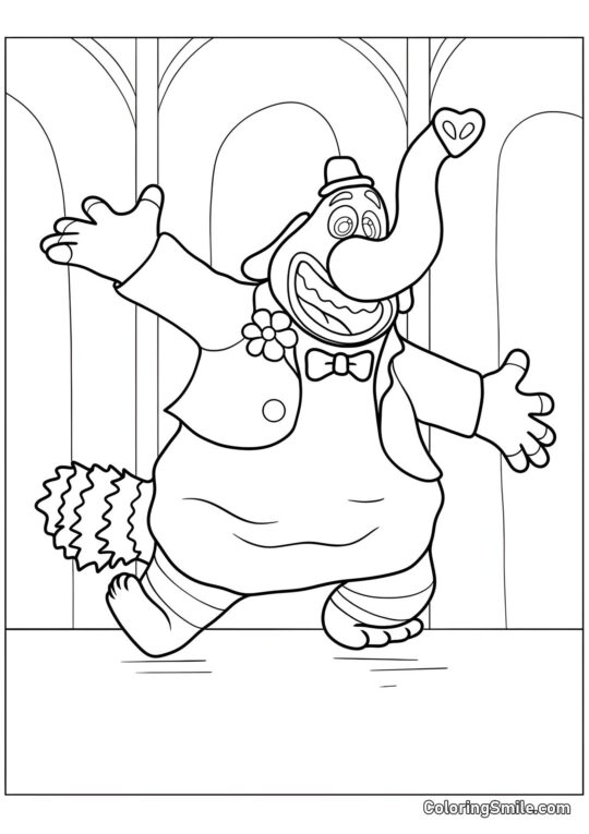 Bing Bong aus Alles steht Kopf - Ausmalbild