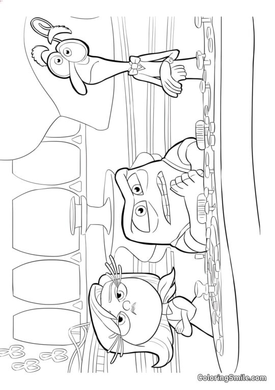 Emotionen Wut, Ekel und Angst - Ausmalbild