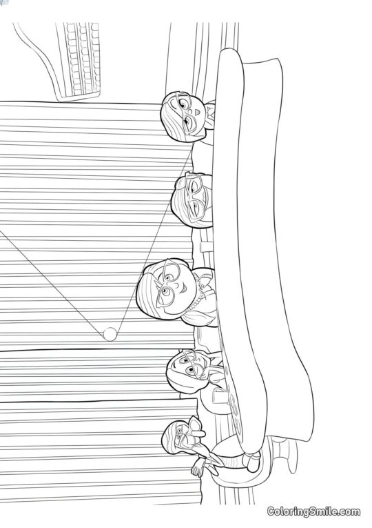 Stimmen im Kopf - Ausmalbild