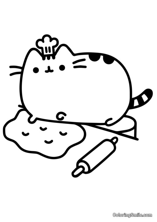Pusheen Koch Pusheen Koch - Ausmalbild