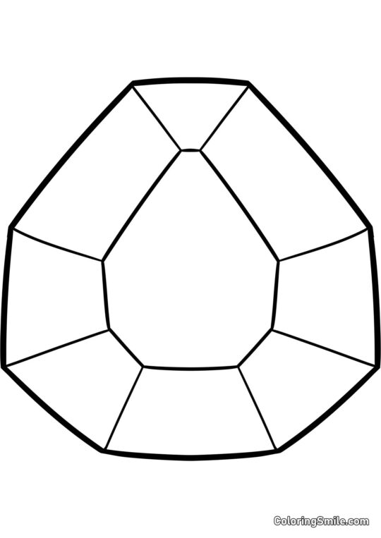 Diamant Diamant - Ausmalbild