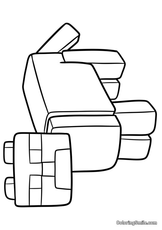 Minecraft Ozelot Minecraft Ozelot - Ausmalbild