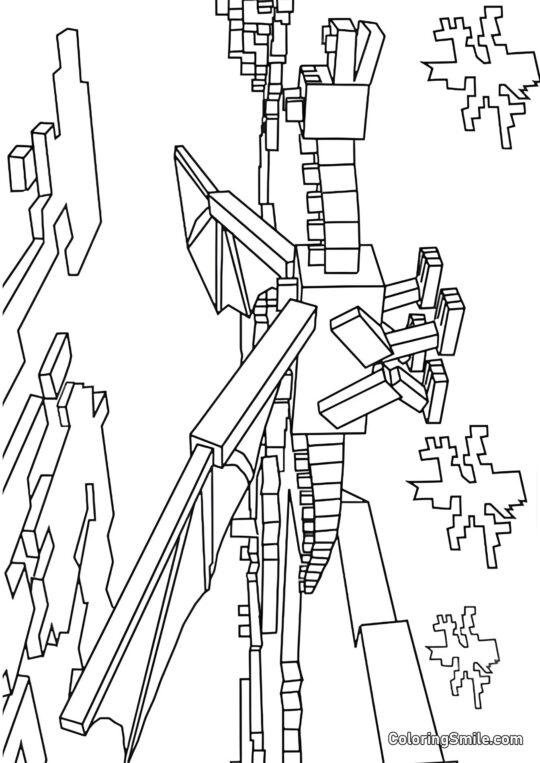 Enderdrachen Enderdrachen - Ausmalbild