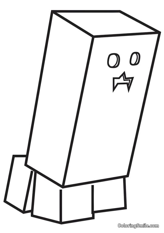 Grüner Creeper Grüner Creeper - Ausmalbild