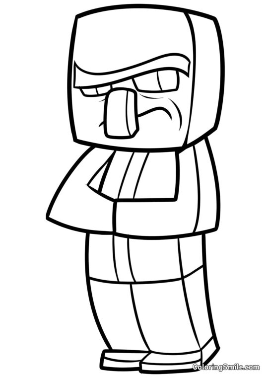 Dorfbewohner Dorfbewohner - Ausmalbild