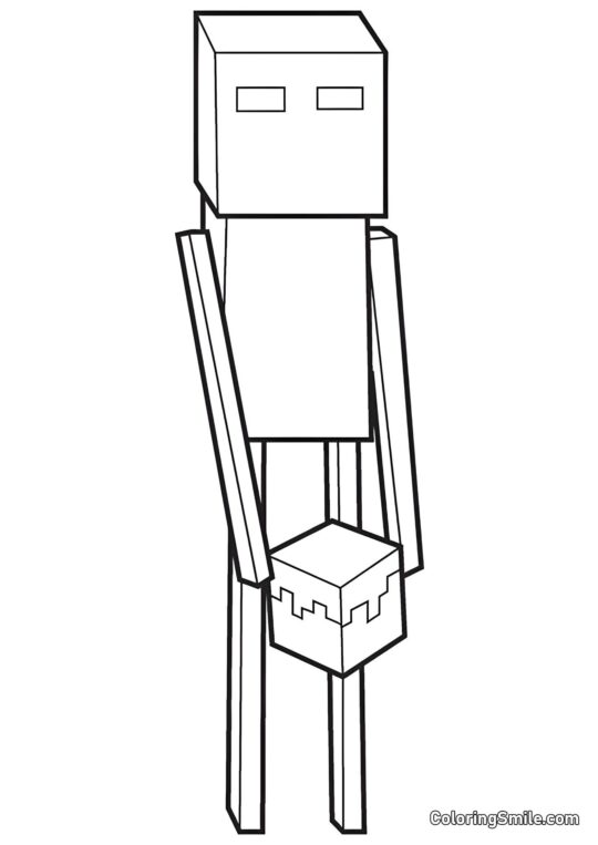 Enderman Enderman - Ausmalbild