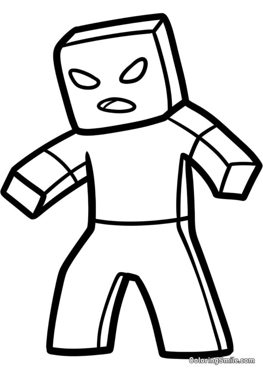 Böser Zombie Böser Zombie - Ausmalbild