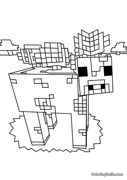 Pilzkuh Pilzkuh - Ausmalbild