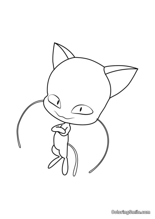 Plagg — Zerstörungs-Kwami - Ausmalbild