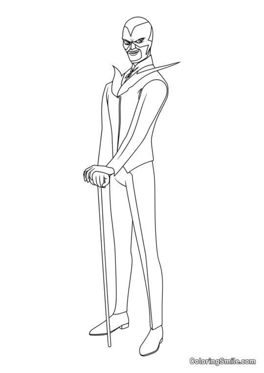 Hawk Moth in voller Länge - Ausmalbild