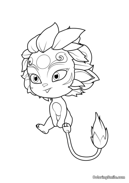 Mei Shi der Wächterlöwe - Ausmalbild