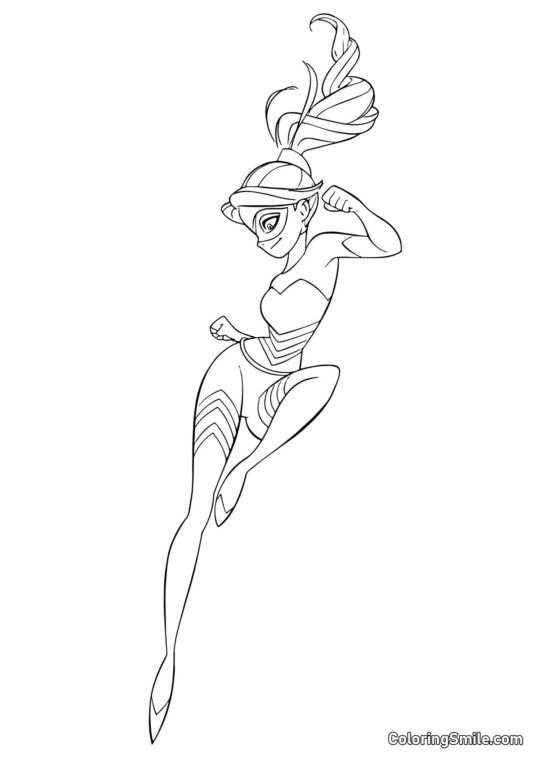 Königin Biene - Ausmalbild