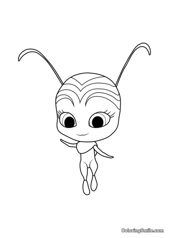 Pollen — Aktions-Kwami - Ausmalbild