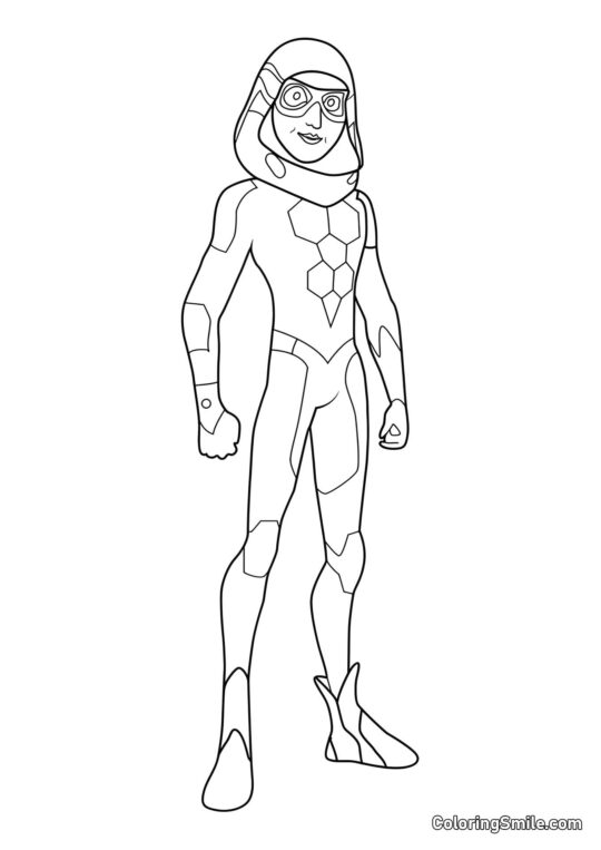 Nino als Carapace - Ausmalbild