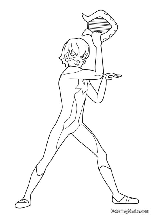 Luka als Viperion - Ausmalbild