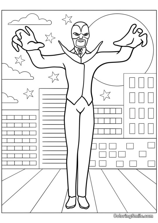 Böser Hawk Moth - Ausmalbild