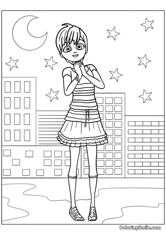 Rose Lavillant - Ausmalbild