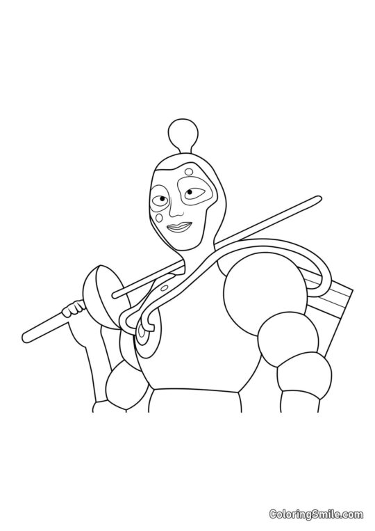 Nino als Der Blubber - Ausmalbild