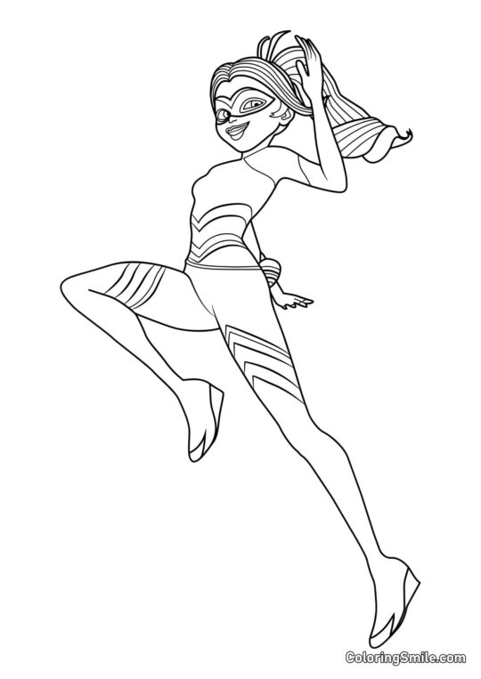 Königin Biene von Marienkäfer - Ausmalbild