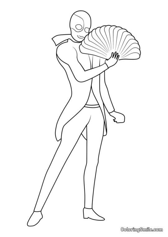 Dunkler Hawk Moth - Ausmalbild