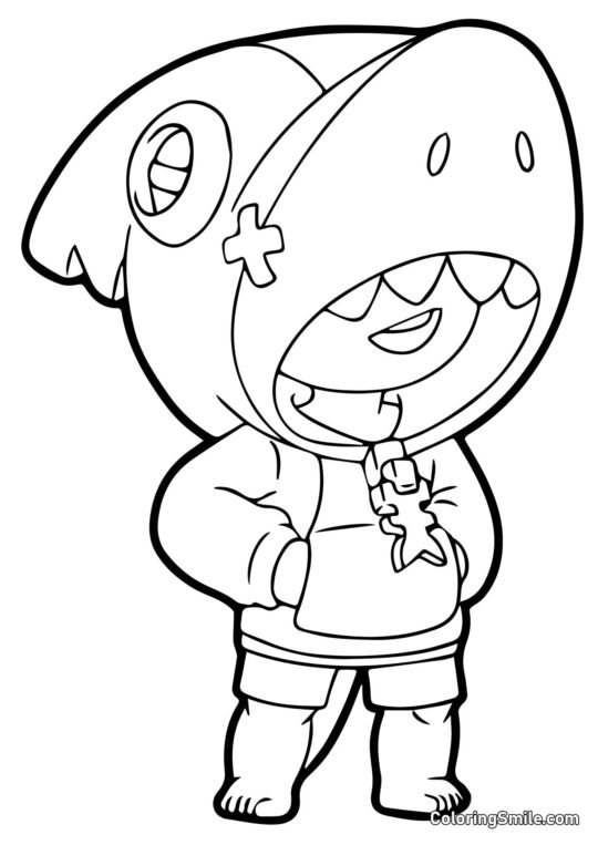 Hai Brawl Stars Hai Brawl Stars - Ausmalbild