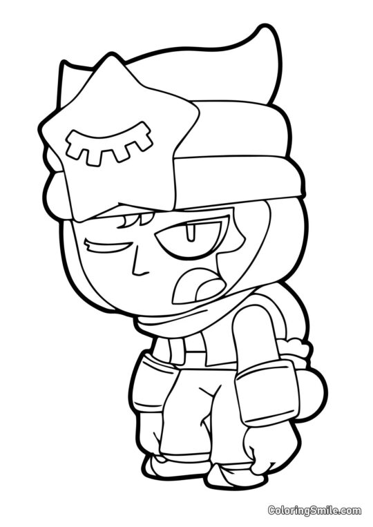 Sandy Brawl Stars Sandy Brawl Stars - Ausmalbild