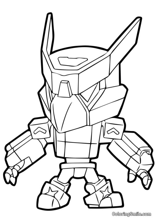 Mecha Crow Brawl Stars Mecha Crow Brawl Stars - Ausmalbild