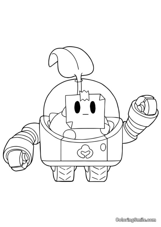 Sprout Brawl Stars Sprout Brawl Stars - Ausmalbild