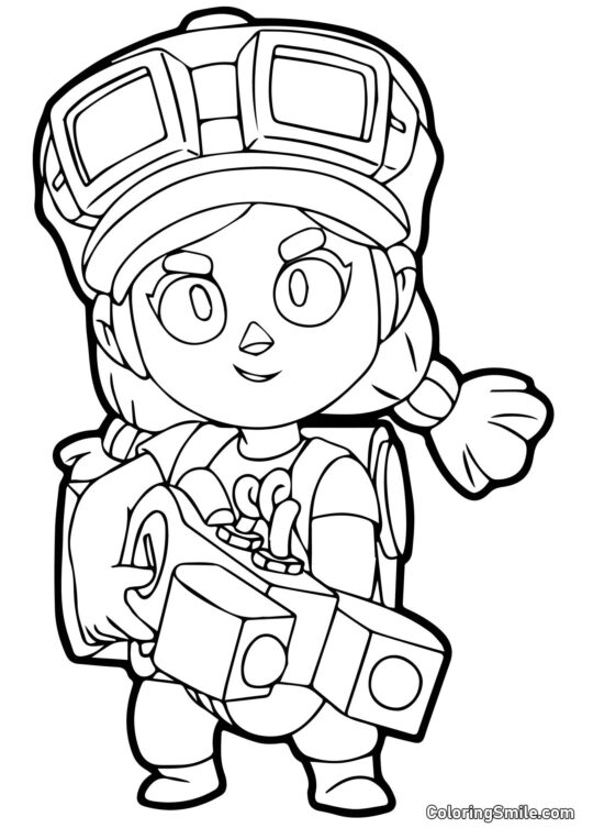 Jessie Brawl Stars Jessie Brawl Stars - Ausmalbild