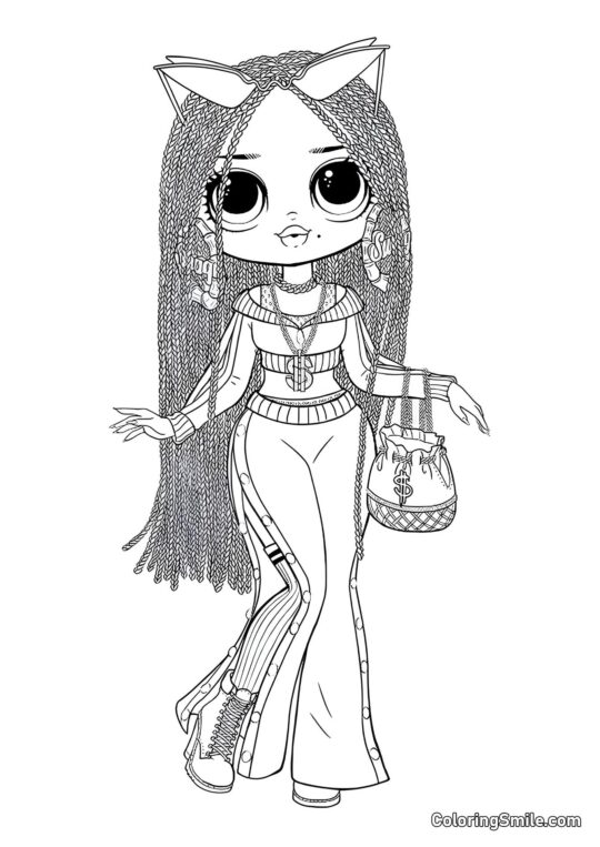 LOL OMG Swag - Ausmalbild