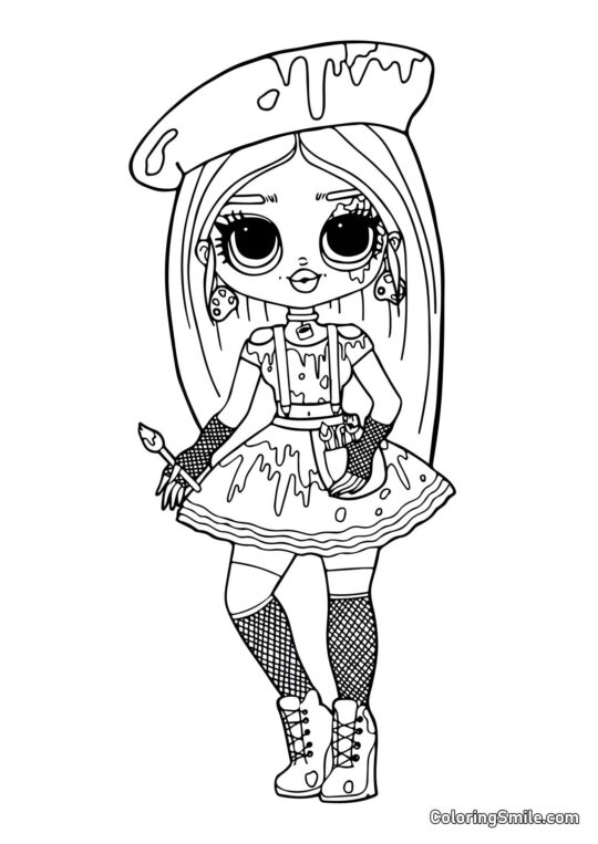 LOL OMG Splash - Ausmalbild