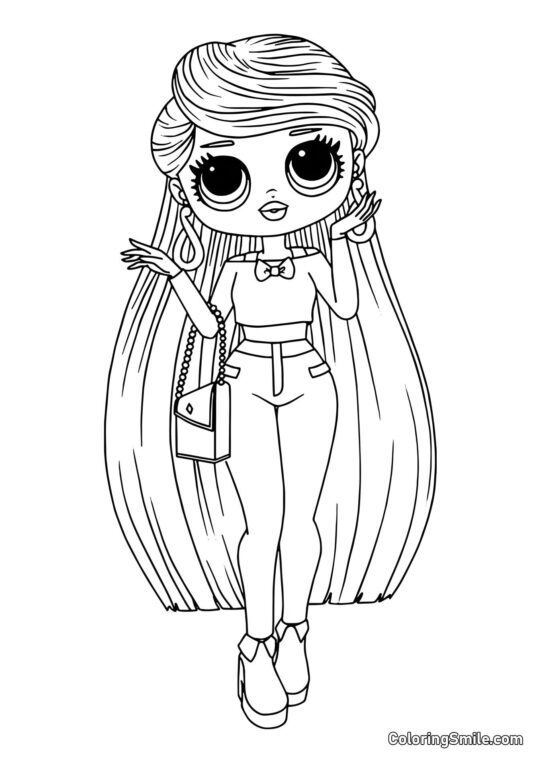 LOL OMG Mädchen Lara - Ausmalbild