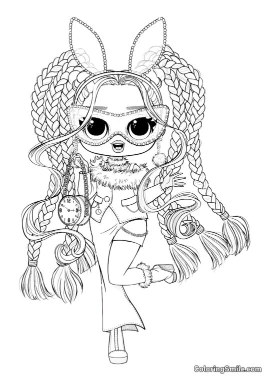 LOL OMG Weißes Kaninchen - Ausmalbild