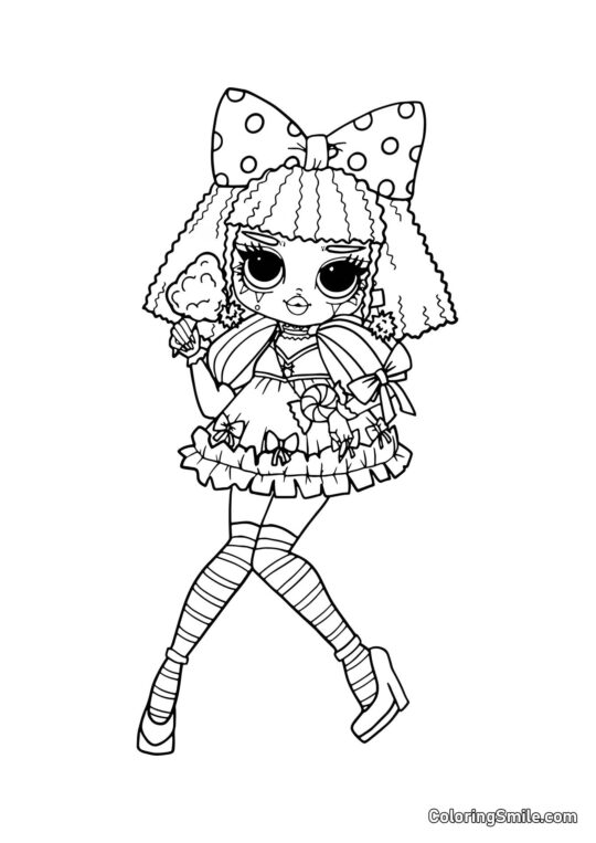 LOL OMG Trixsta - Ausmalbild